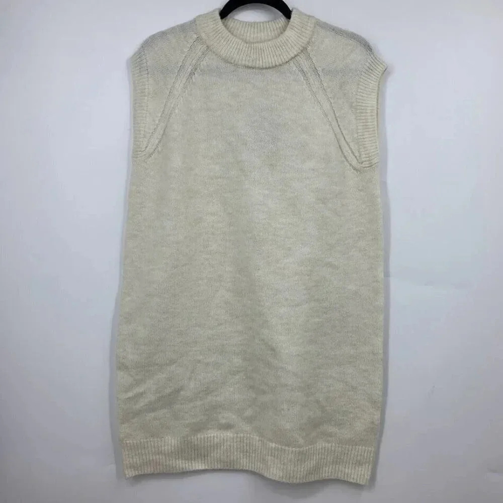 Vera Moda Women's Vigga Sleeveless O‎ Neck Vest in Birch Size S NWT